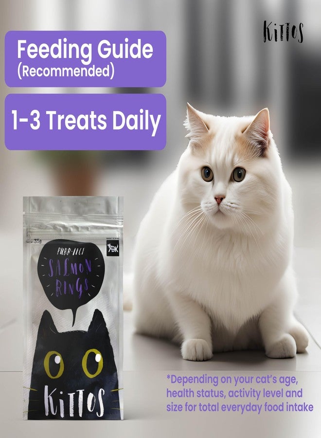 Petstages Combo of Petstages Tower of Track, Three Level Interactive Cat Toy Keeps Your Furry Friends enticed (14x17 cm) with 3 Pack of Kittos Salmon Rings Cat Treats, 35 g - Image 2